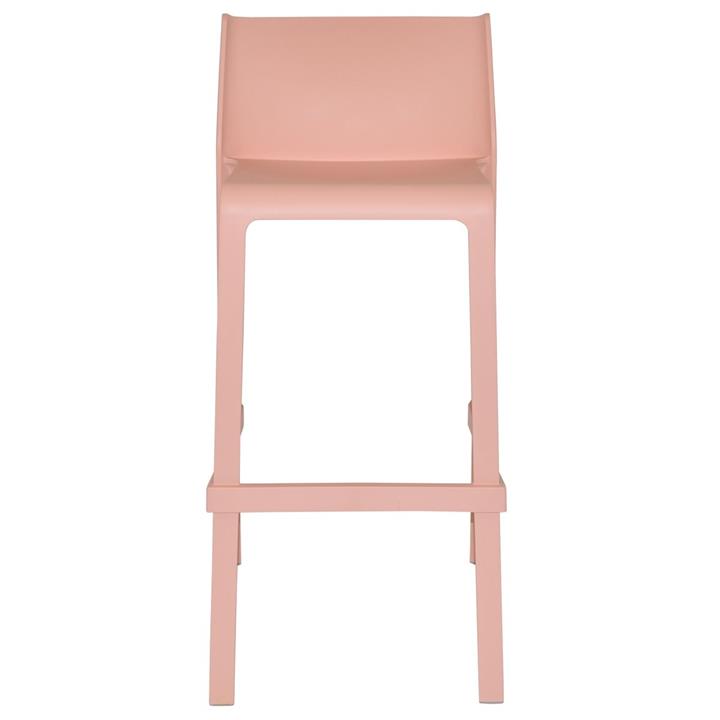 Trill Italian Made Commercial Grade Indoor / Outdoor Bar Stool, Peach