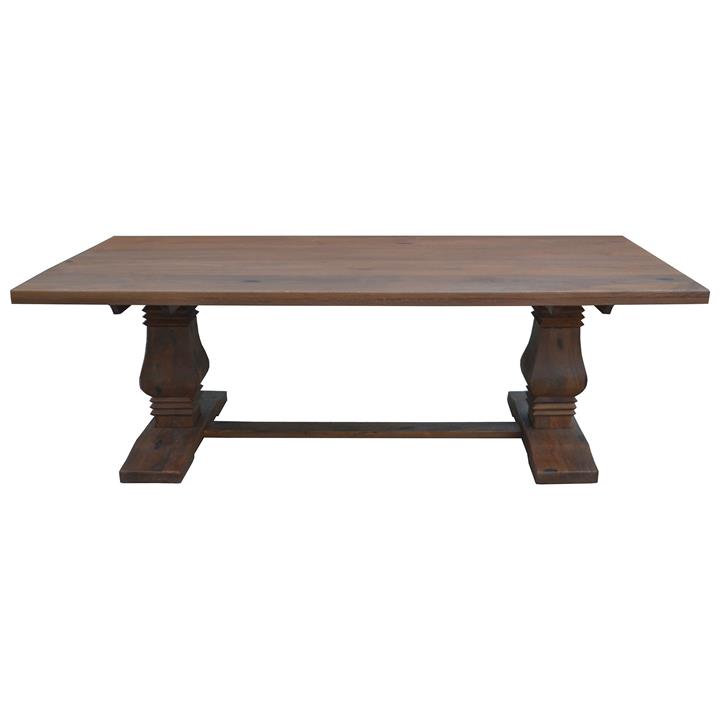 Muchalls Mango Wood Pedestal Dining Table, 180cm by Dodicci Style