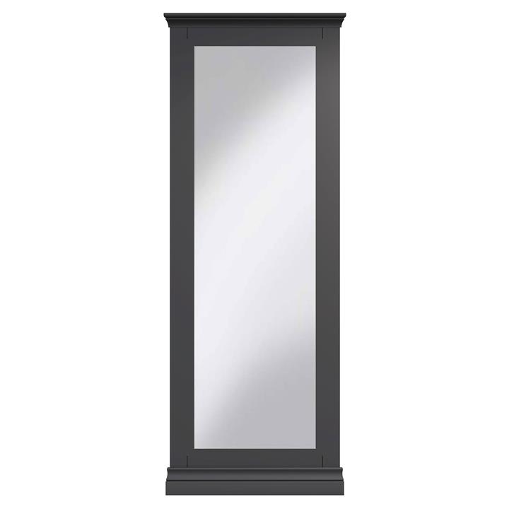 Durham Wooden Frame Cheval Mirror, 172cm, Midnight Grey by Krendler