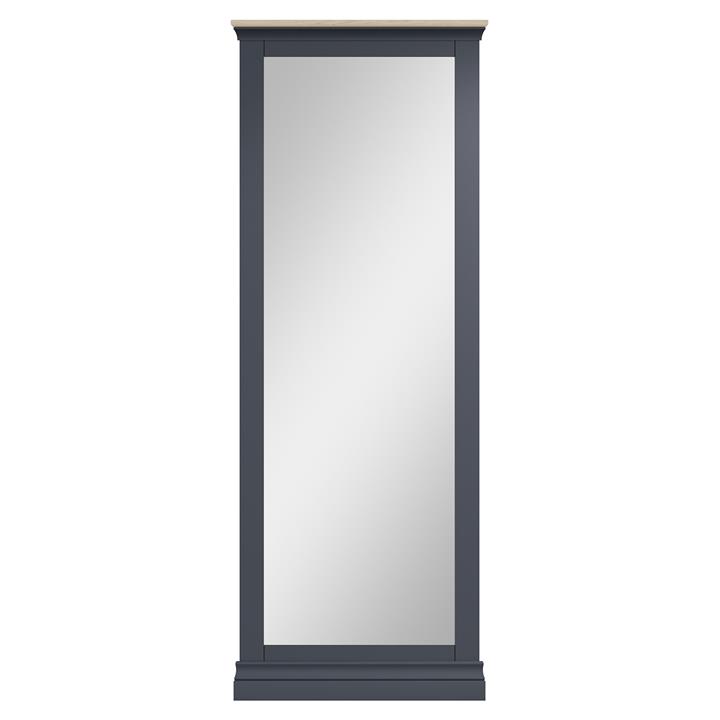 Winchester Wooden Frame Cheval Mirror, 172cm, Midnight Grey by Krendler