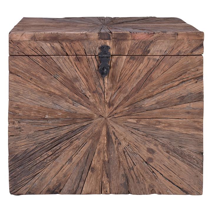 Ankara Reclaimed Elm Timber Trunk Side Table by Affinity Furniture