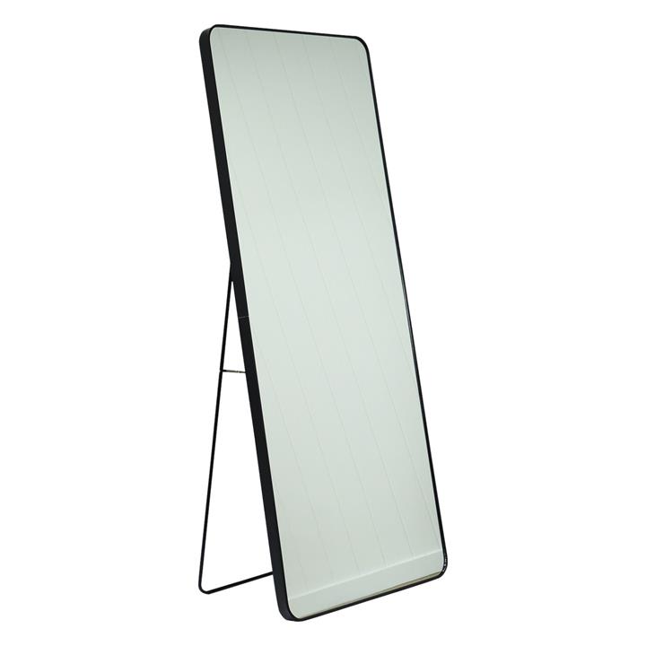 Luella Standing Floor Mirror in Black by Stoneleigh & Roberson by