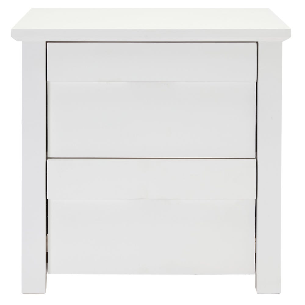 Kimberley Bedside White 2 Drawer by James Lane Style Sourcebook