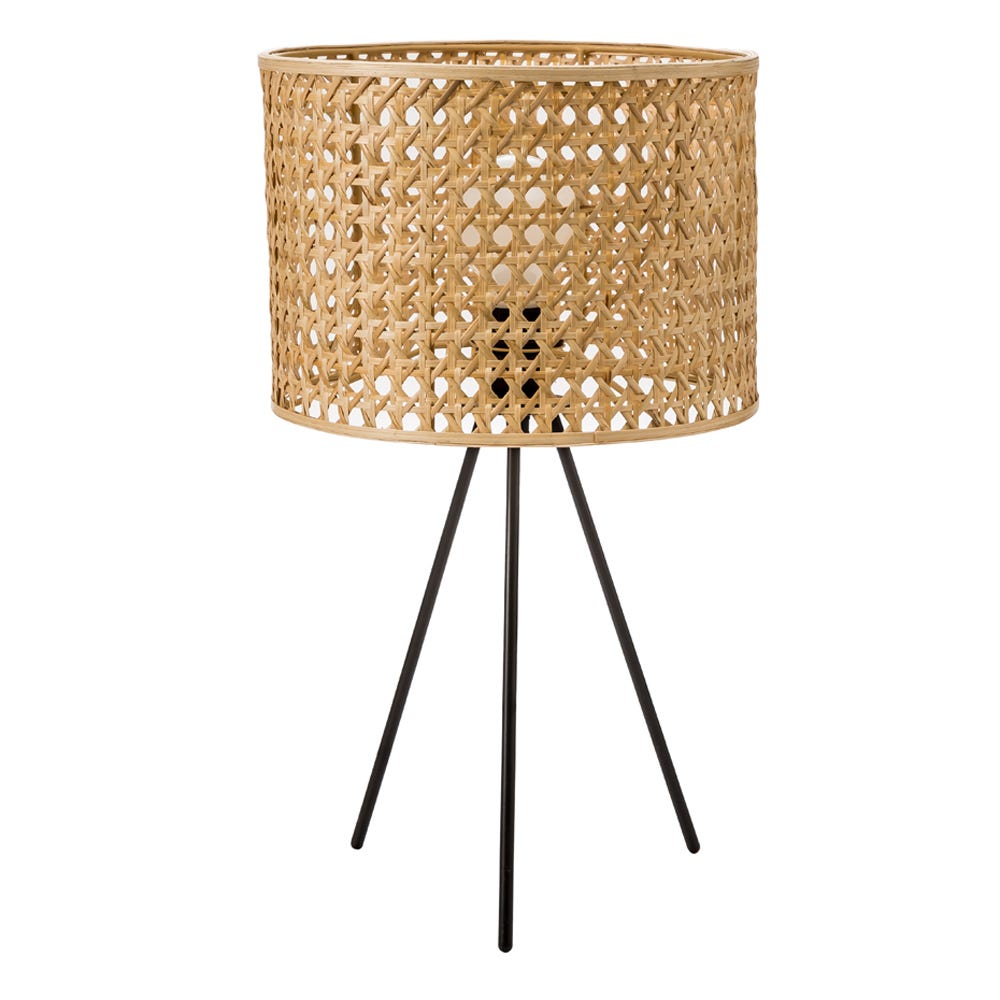 Luz Rattan Table Lamp by James Lane Style Sourcebook