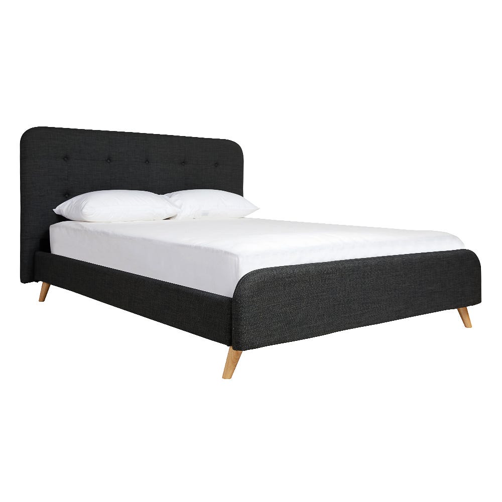 Leura Bed Charcoal by James Lane Style Sourcebook