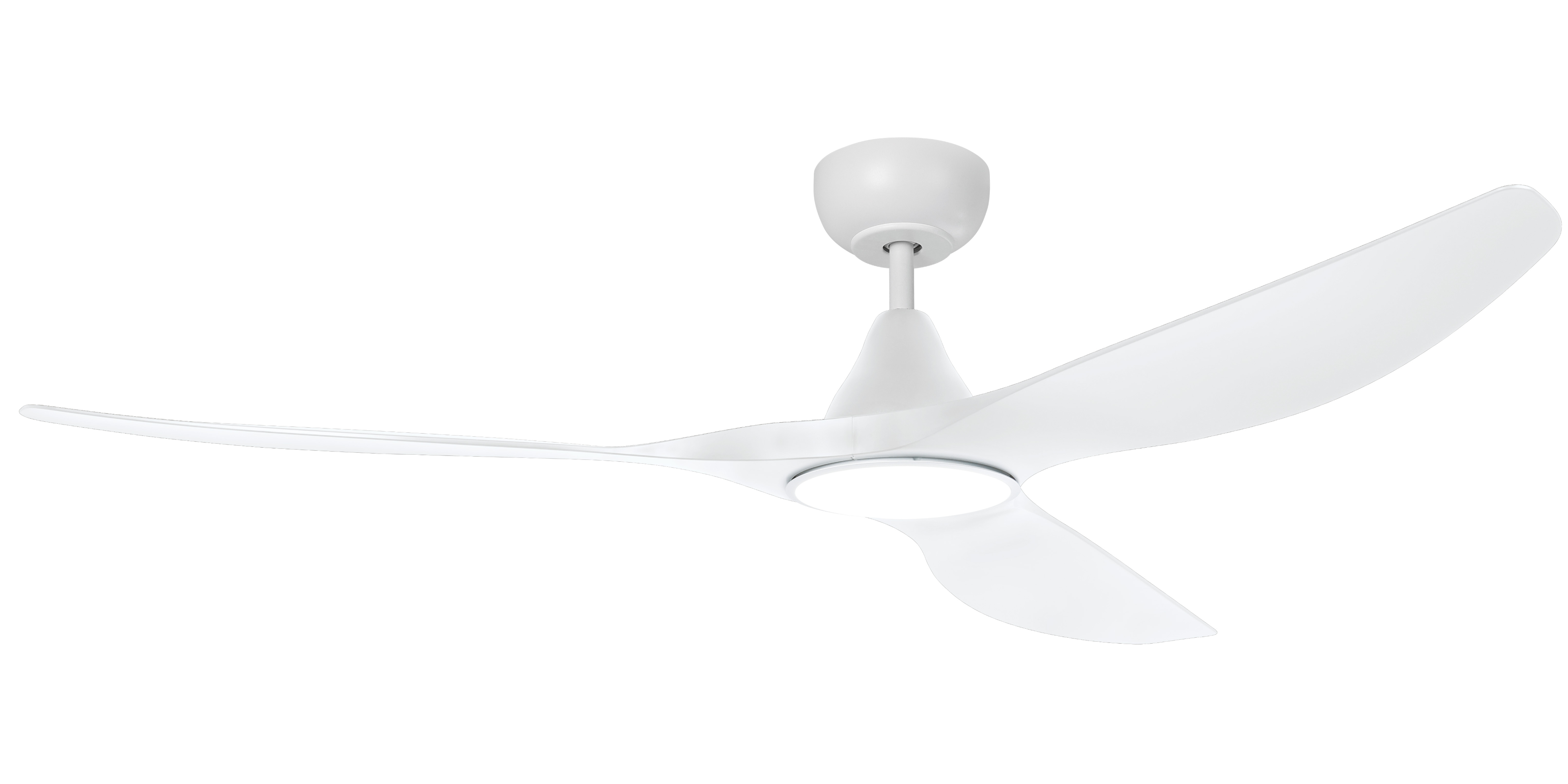Eglo Surf 60" ABS DC Ceiling Fan with 20W CCT LED Light White by Eglo