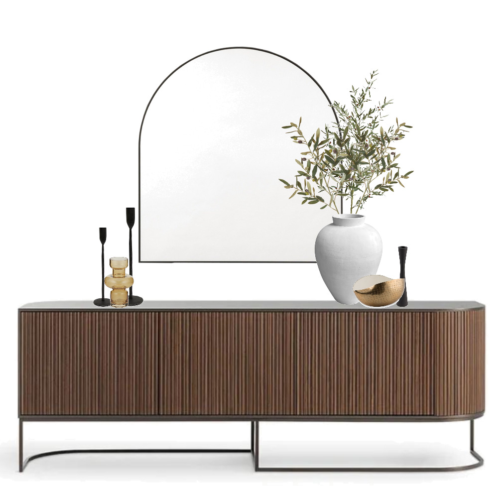 Entry Console Table Interior Design Mood Board by Carly Thorsen