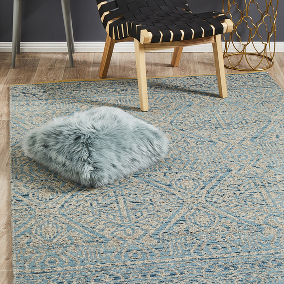 ERI Floor Rug Blue/Grey by Freedom by Freedom Style Sourcebook