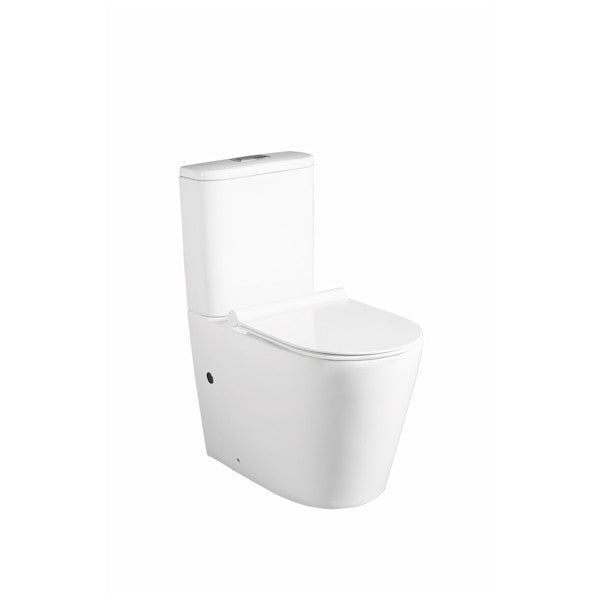 Vera Tornado Flush Wall Faced Nanoglaze Comfort Height Toilet Suite by