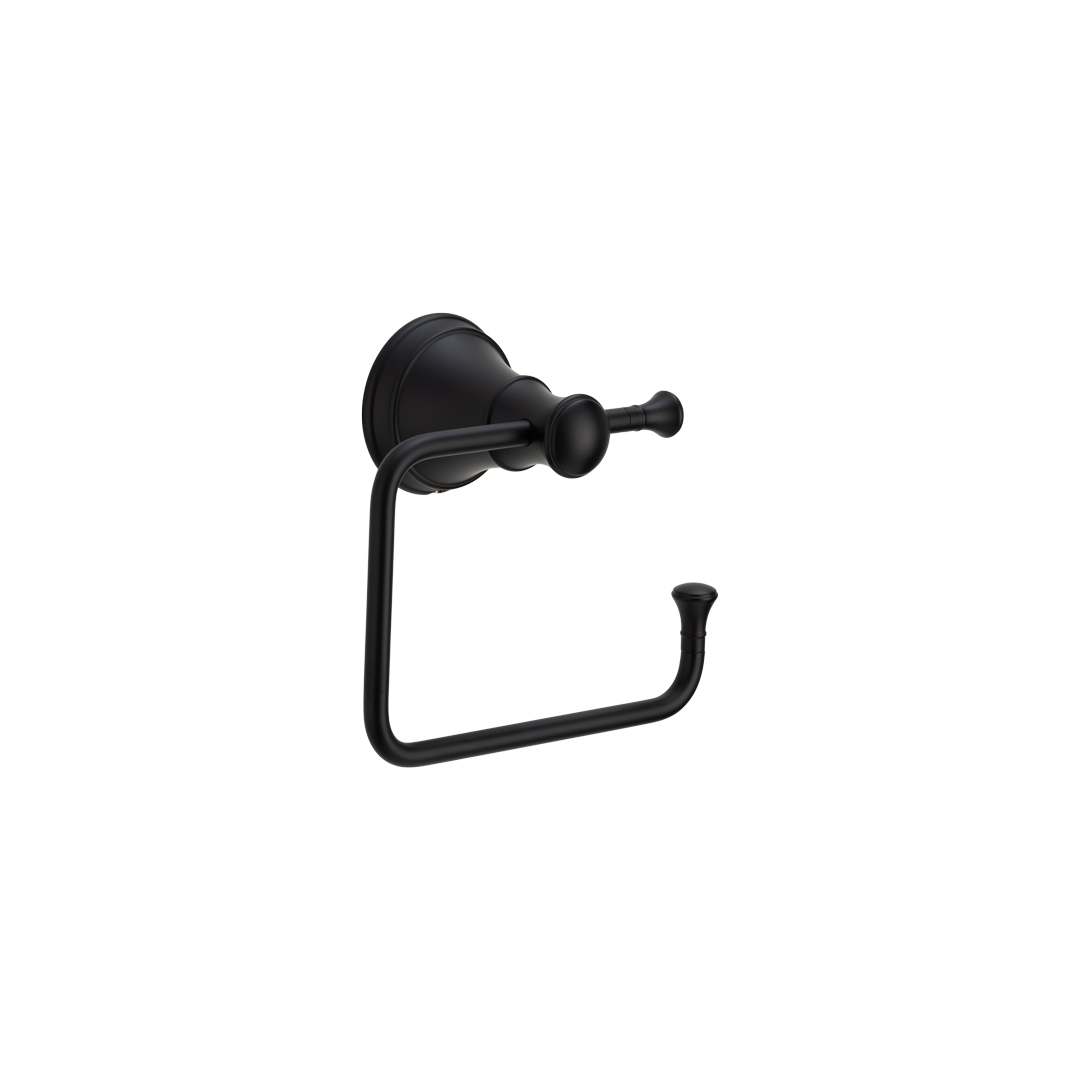 Kingsley Toilet Roll Holder Matte Black by ABI Interiors Pty Ltd