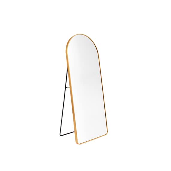SHILOH Arch Standing Floor Mirror Gold by Freedom by Freedom Style