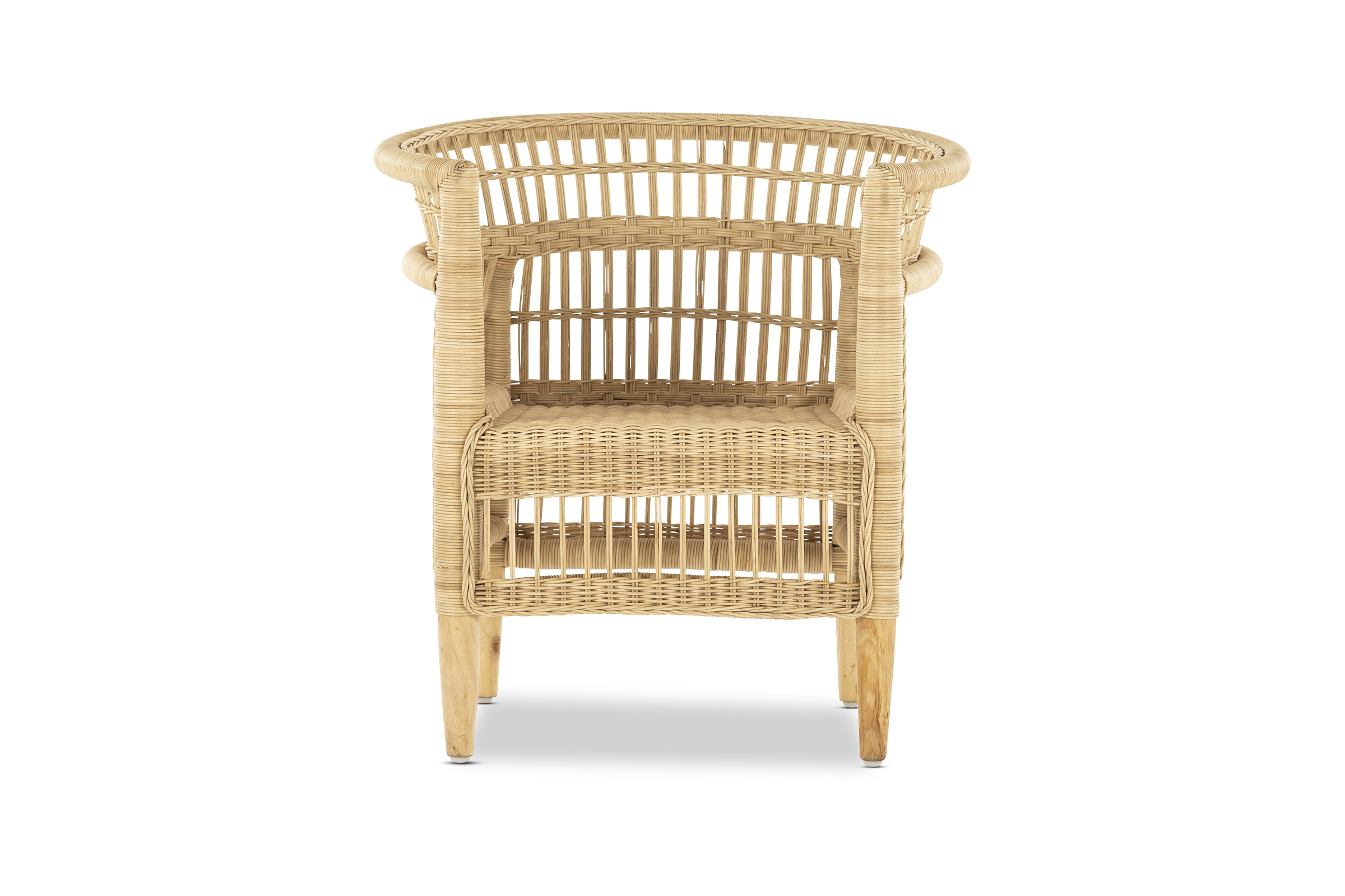 Malawi Coastal Armchair, Beige Rattan, by Lounge Lovers by Lounge