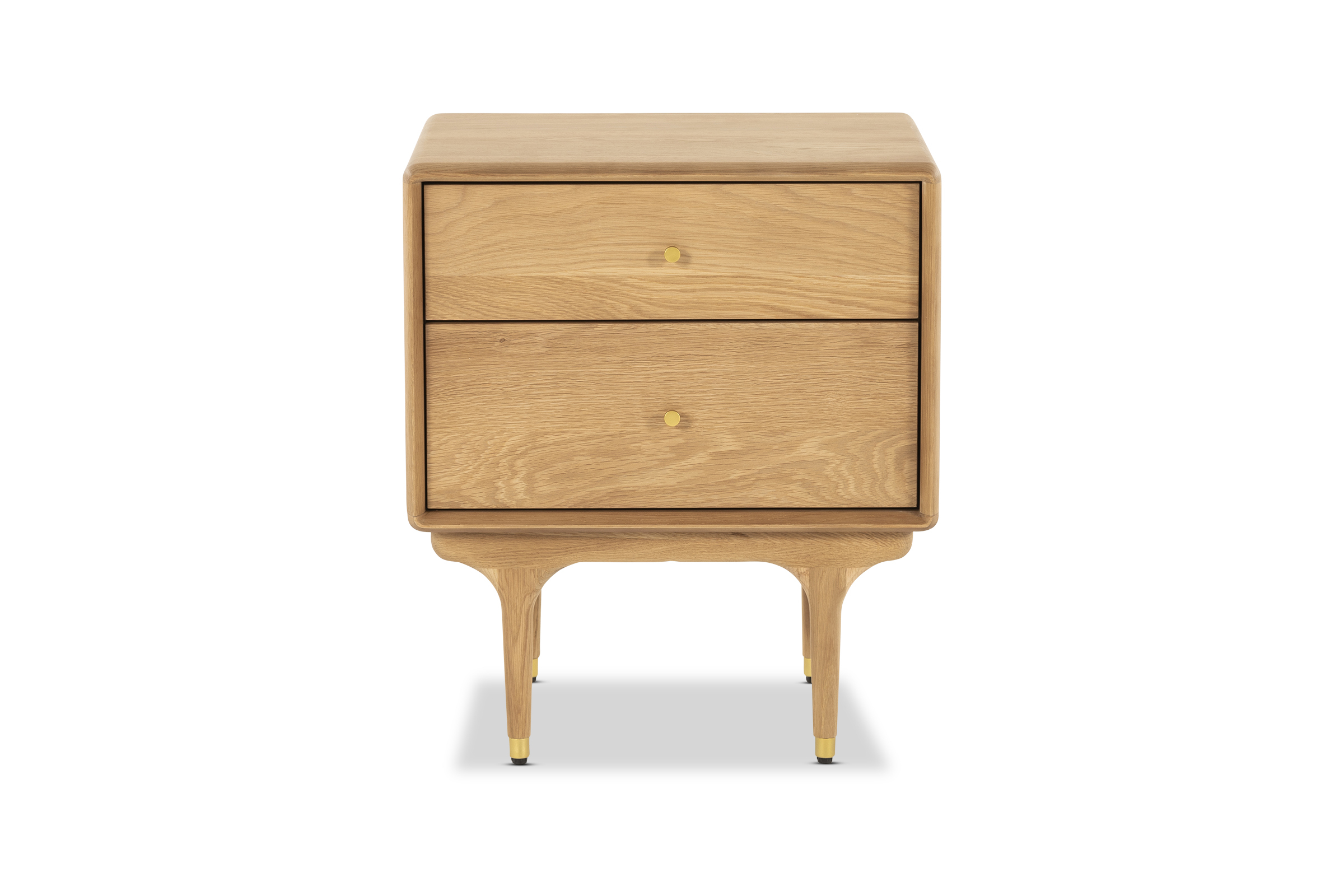 Manhattan Mid Century Bedside Table, Oak, by Lounge Lovers by Lounge