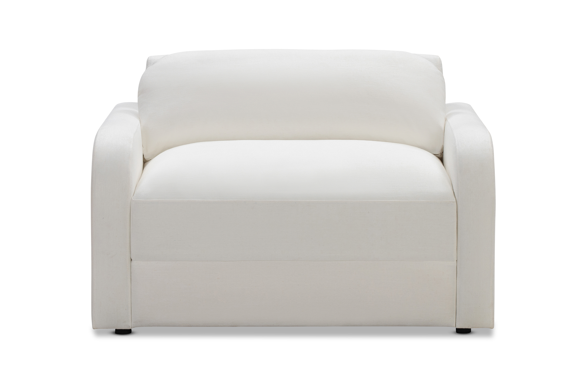 Siesta Coastal Armchair Sofa Bed, White, by Lounge Lovers by Lounge