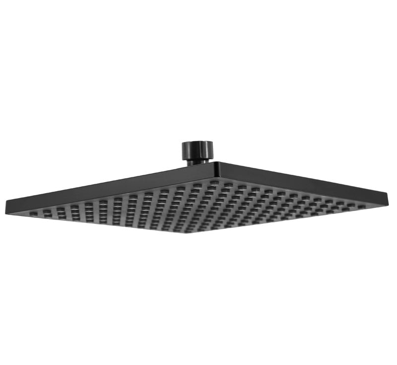 Shower Head Square Matte Black by Modern National Style Sourcebook