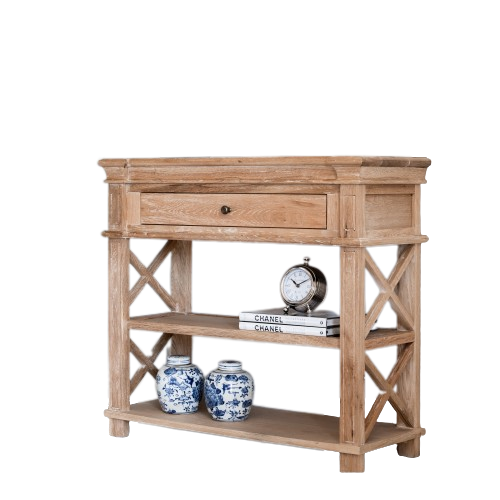 North Harbour' Petite Console Table Oak by Style My Home Style Sourcebook