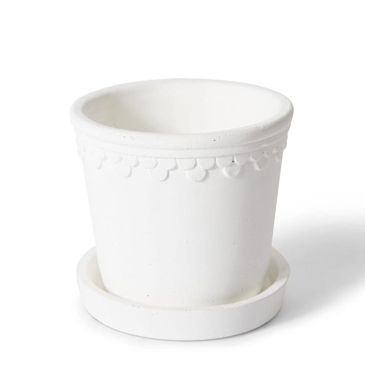 Sophia Pot w. Saucer 13 x 13 x 12cm by Elme Living Style Sourcebook
