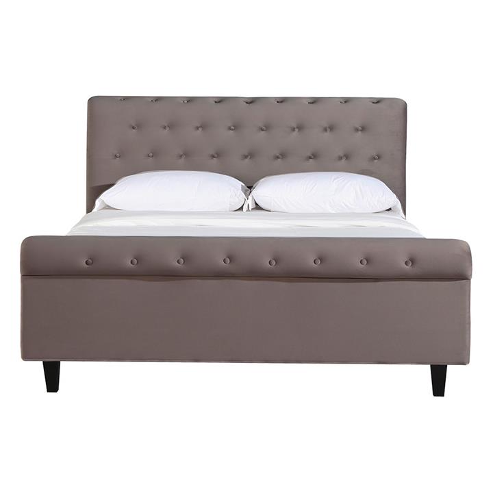 Willow Fabric Bed, Queen, Dark Grey by MY Room Style Sourcebook