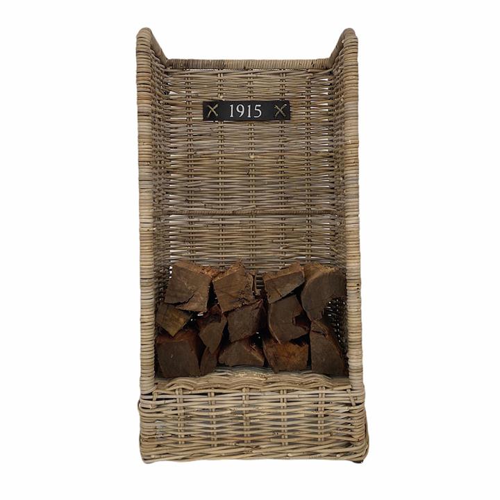 Cabo Rattan Firewood Cart by Oliver Willson Style Sourcebook