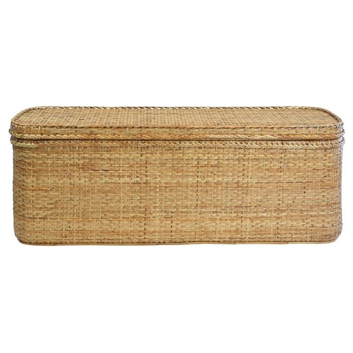 Savannah Rattan Blanket Box, Natural by COJO Home Style Sourcebook