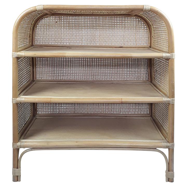 Kapa Rattan Low Display Shelf by Brighton Home Style Sourcebook