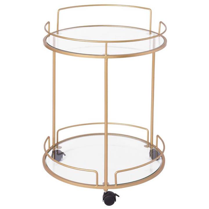 Shona Metal & Glass Mini Bar Cart by j.elliot HOME Style Sourcebook
