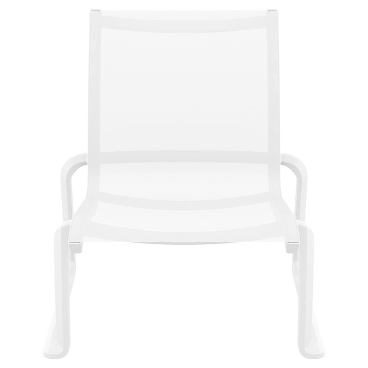 Siesta Pacific Commercial Grade Indoor / Outdoor Lounge Chair, White by