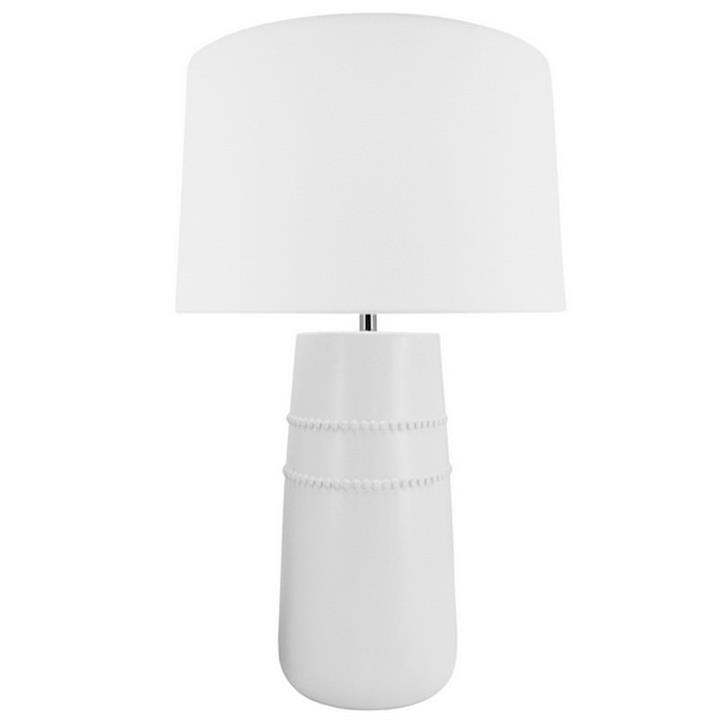 Gossa Ceramic Base Table Lamp, White by NF Living Style Sourcebook
