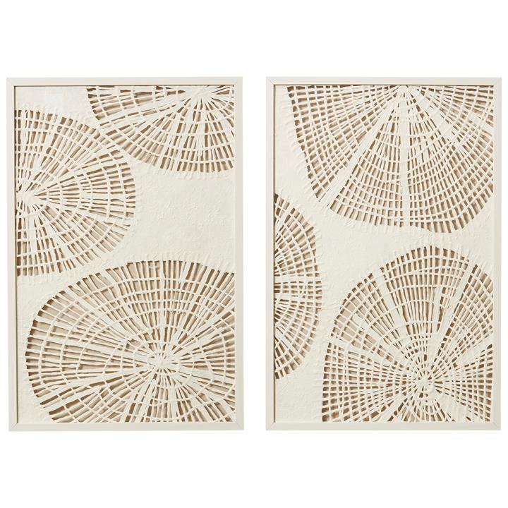 "Haruto" 2 Piece Framed Rice Paper Wall Art Set, 90cm by Elme Living Style Sourcebook