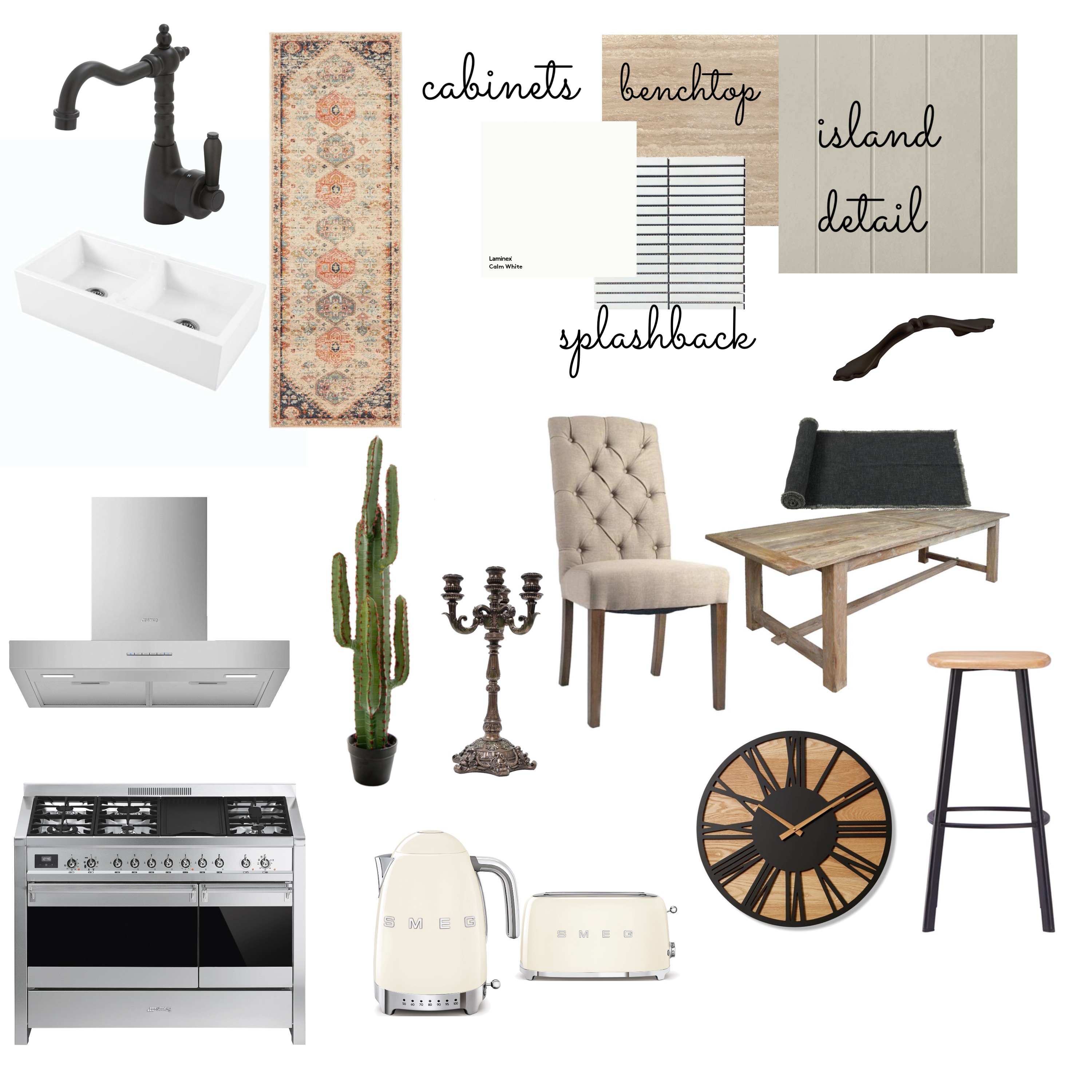 Kitchen dark tones Interior Design Mood Board by Tambamzz - Style
