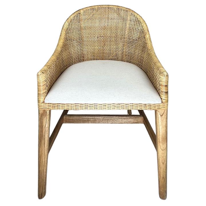 Murrays Rattan Carver Dining Chair, Natural by Chateau Legende Style